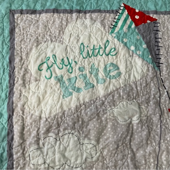 Handmade Winnie The Pooh and Friends Colorful Kite Patchwork Quilt Disney 56X48 - Picture 5 of 16